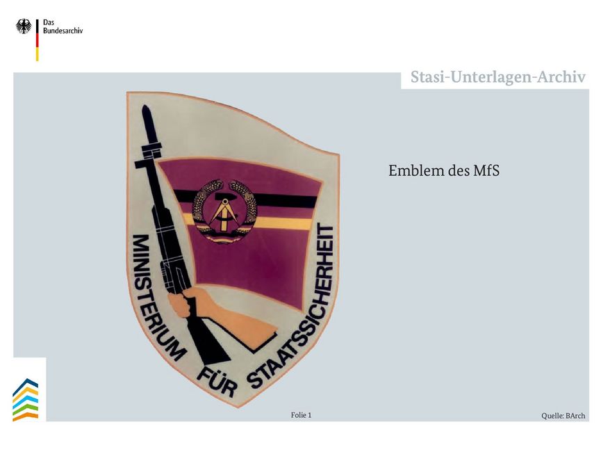 Emblem des MfS ab 1970
