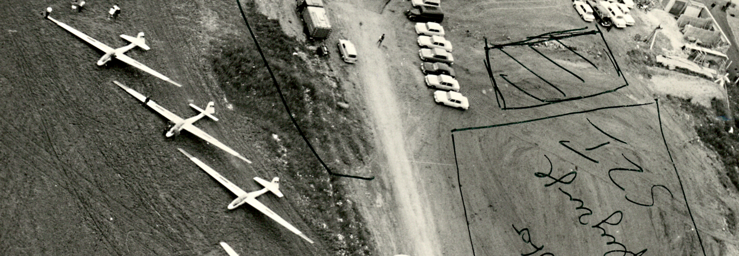  Ein Luftbild zeigt die einzelnen Sicherheitszonen des Flugplatzes Suhl-Goldlauter